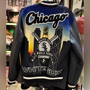 PRO STANDARD Men's CHICAGO WHITE SOX  Black REMIX Varsity Jacket S